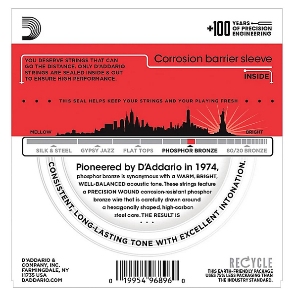 D'Addario 13/56 Phosphor Bronze