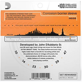 D'Addario 10/47 EJ10 Bronze