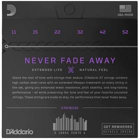 D'Addario 11/52 XT Phosphor Bronze coated