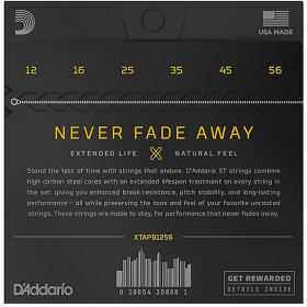 D'Addario 12/56 XT Phosphor Bronze coated