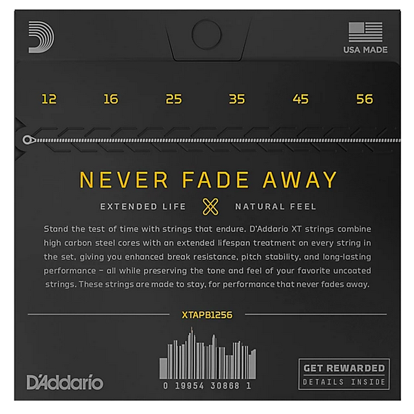 D'Addario 12/56 XT Phosphor Bronze coated