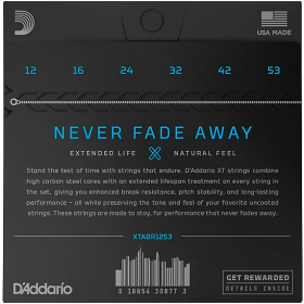 D'Addario 12/53 XT Bronze coated