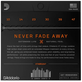 D'Addario 10/47 XT Bronze coated