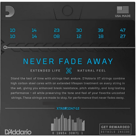 D'Addario 10/47 XT 12 corde Bronze coated