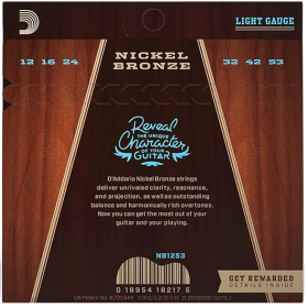 D'Addario 12/53 Nickel Bronze