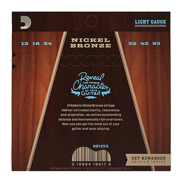 D'Addario 12/53 Nickel Bronze