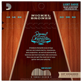 D'Addario 12/52 Nickel Bronze BT