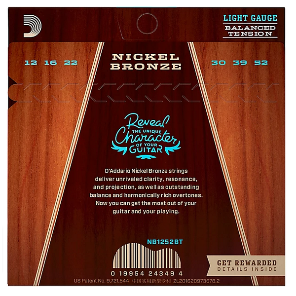 D'Addario 12/52 Nickel Bronze BT