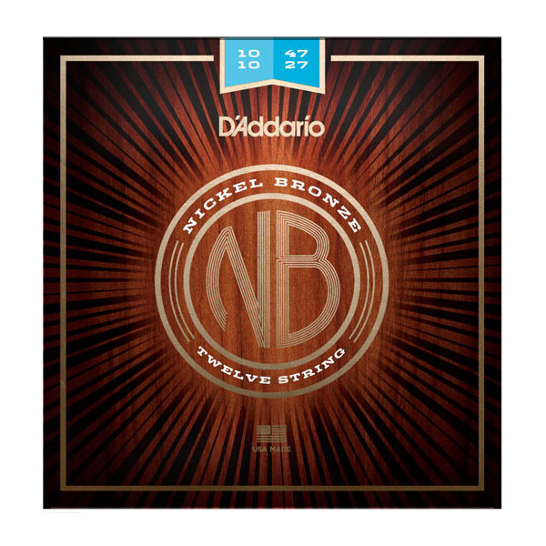 D'Addario 10/47 12 corde Nickel Bronze