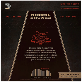 D'Addario 16/56 Nickel Bronze resophonic