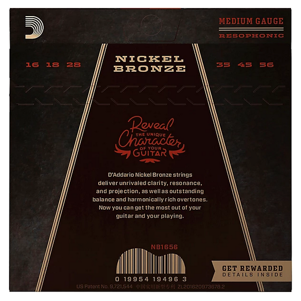 D'Addario 16/56 Nickel Bronze resophonic