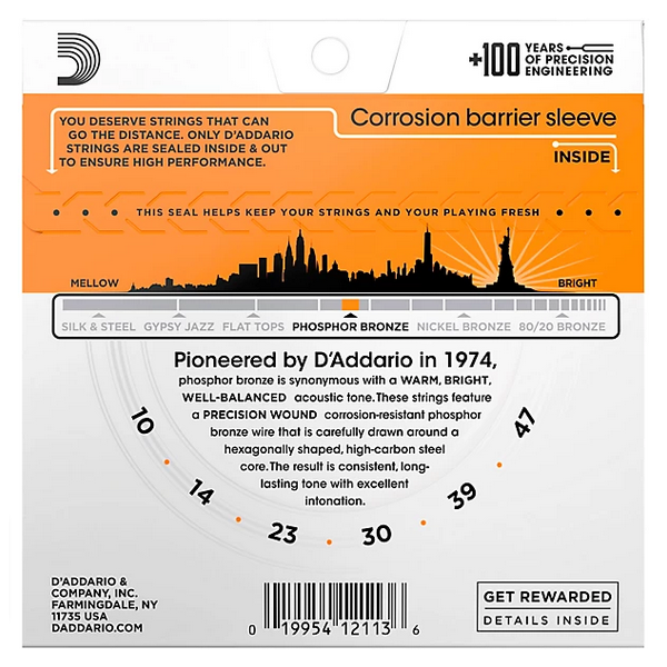 D'Addario 10/47 Phosphor Bronze