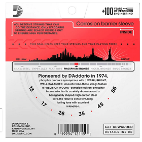 D'Addario 13/56 Phosphor Bronze