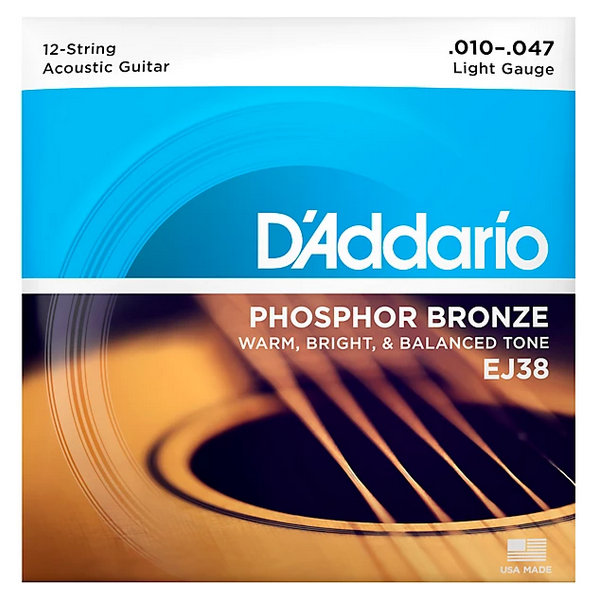 D'Addario 10/47 12 corde Phosphor Bronze