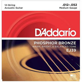 D'Addario 12/52 12 corde Phosphor Bronze