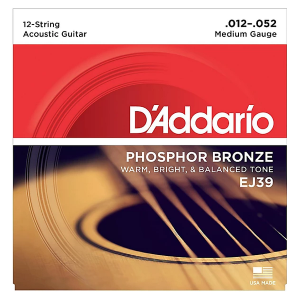 D'Addario 12/52 12 corde Phosphor Bronze