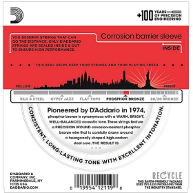 D'Addario 12/52 12 corde Phosphor Bronze
