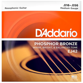 D'Addario 16/56 Phosphor Bronze resophonic