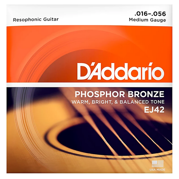 D'Addario 16/56 Phosphor Bronze resophonic