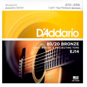D'Addario 12/56 80/20 Bronze bluegrass
