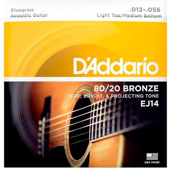 D'Addario 12/56 80/20 Bronze bluegrass