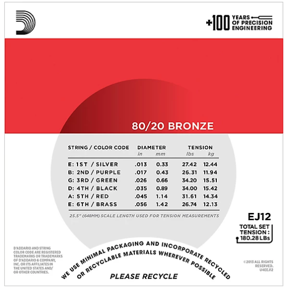 D'Addario 13/56 80/20 Bronze