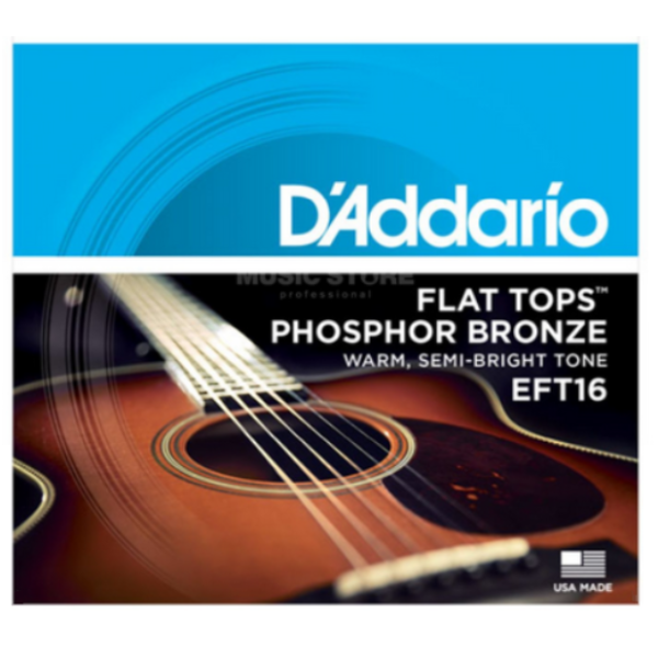 D'Addario 12/53 Flat Tops Phosphor Bronze