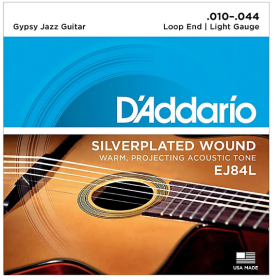D'Addario 10/44 EJ84L Gypsy Jazz Loop End