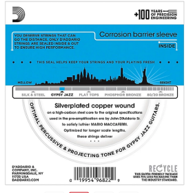 D'Addario 10/44 EJ84L Gypsy Jazz Loop End