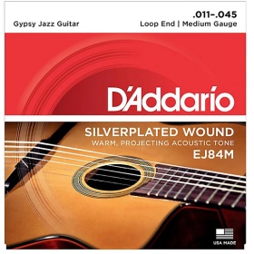 D'Addario 11/45 EJ84M Gypsy Jazz Loop End