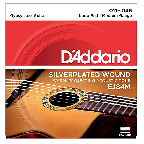 D'Addario 11/45 EJ84M Gypsy Jazz Loop End