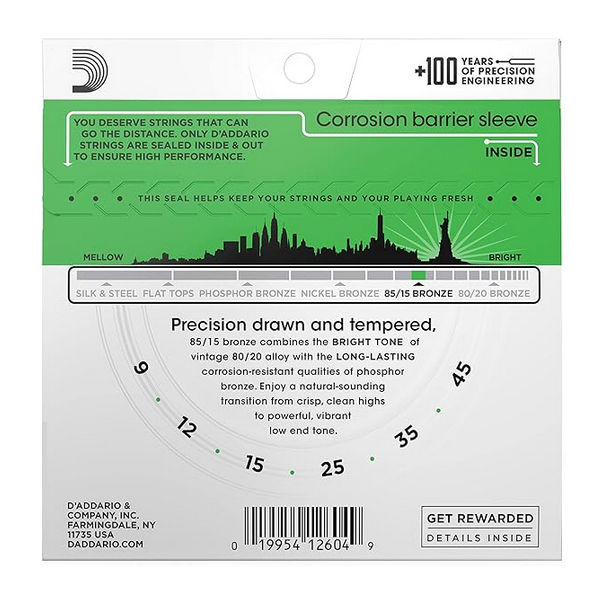 D'Addario 09/45 EZ890 Bronze
