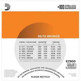 D'Addario 10/50 EZ900 Bronze