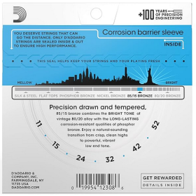 D'Addario 11/52 EZ910 Bronze