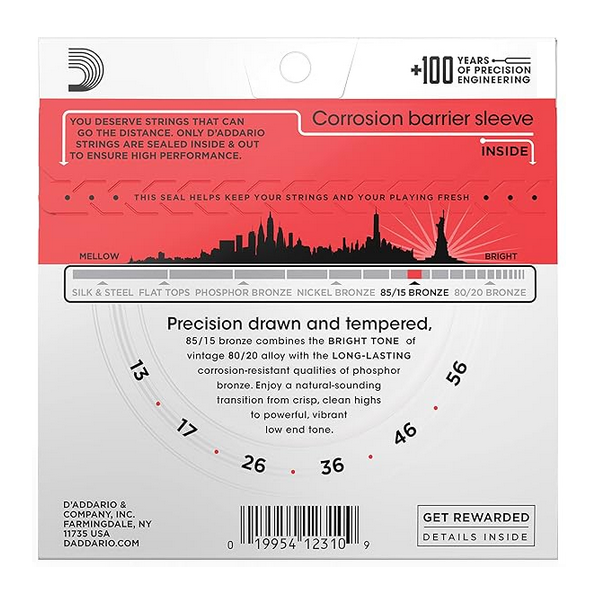 D'Addario 13/56 85/15 Bronze