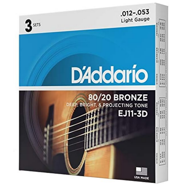 D'Addario 12/53 80/20 Bronze 3 sets
