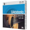 D'Addario 12/53 80/20 Bronze 3 sets