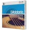 D'Addario 12/53 Phosphor Bronze 3 sets