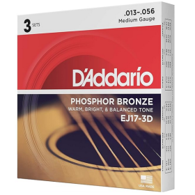 D'Addario 13/56 Phosphor Bronze 3 sets