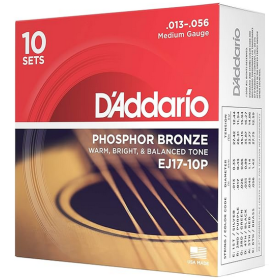 D'Addario 13/56 Phosphor Bronze 10 sets