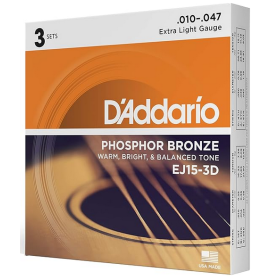 D'Addario 10/47 Phosphor Bronze 3 sets