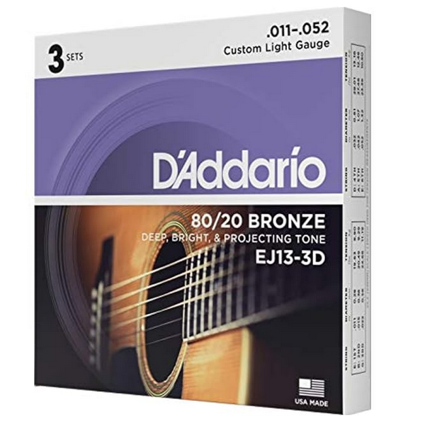 D'Addario 11/52 EJ13 Bronze 3 sets