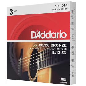 D'Addario 13/56 80/20 Bronze 3 sets