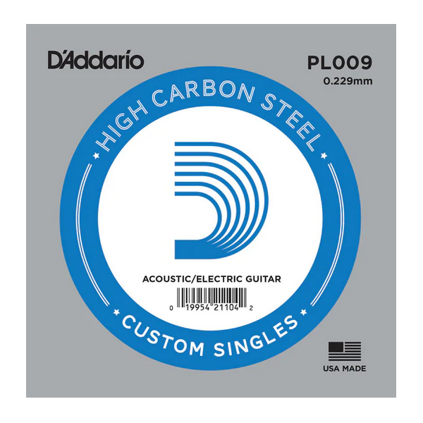 D'Addario 009 PL Plain Steel