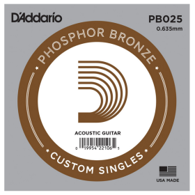 D'Addario 025 Phosphor Bronze wound