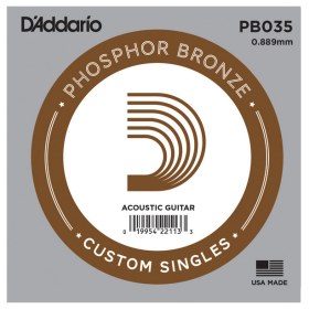 D'Addario 035 Phosphor Bronze wound