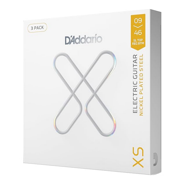 D'Addario 09/46 XS Nickel Plated Steel coated 3 pack