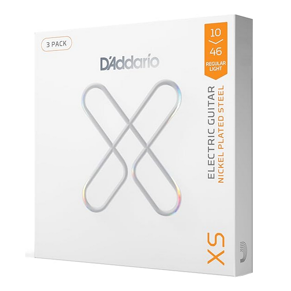 D'Addario 10/46 XS Nickel Plated Steel coated 3 pack