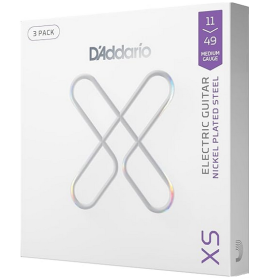 D'Addario 11/49 XS Nickel Plated Steel coated 3 pack