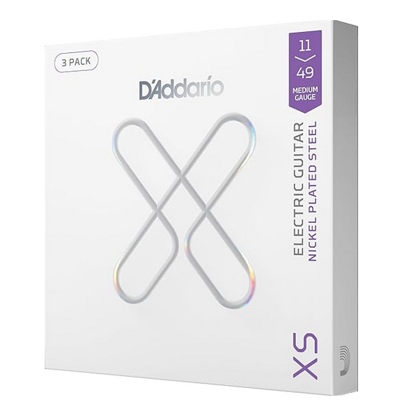 D'Addario 11/49 XS Nickel Plated Steel coated 3 pack